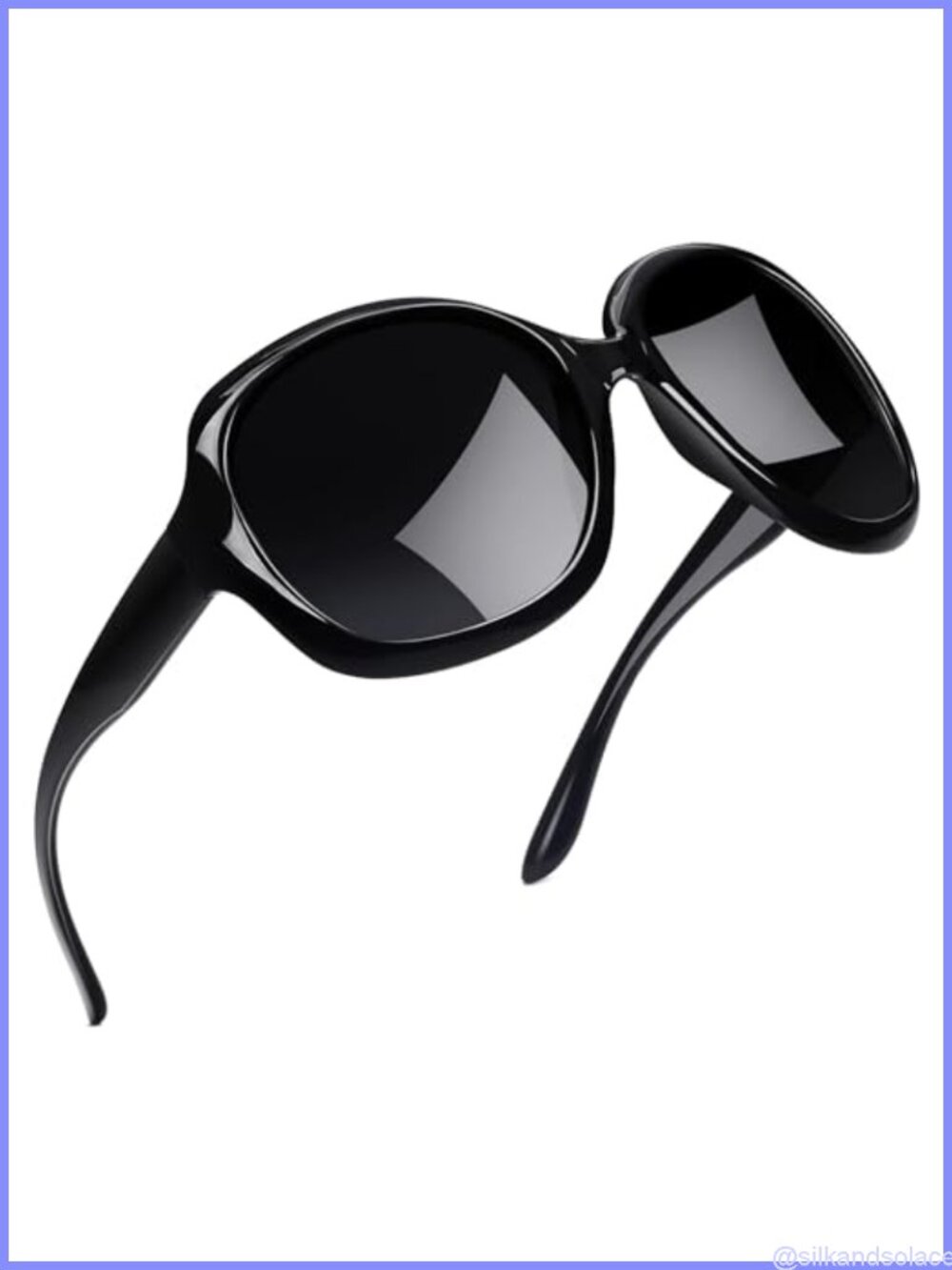 Oversized Polarized Butterfly Sunglasses UV400 Full Frame Wrap Around